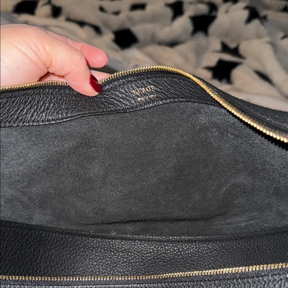 KHAITE Black Hobo Bag with Crescent Shape and Thick Strap - Picture 6 of 8